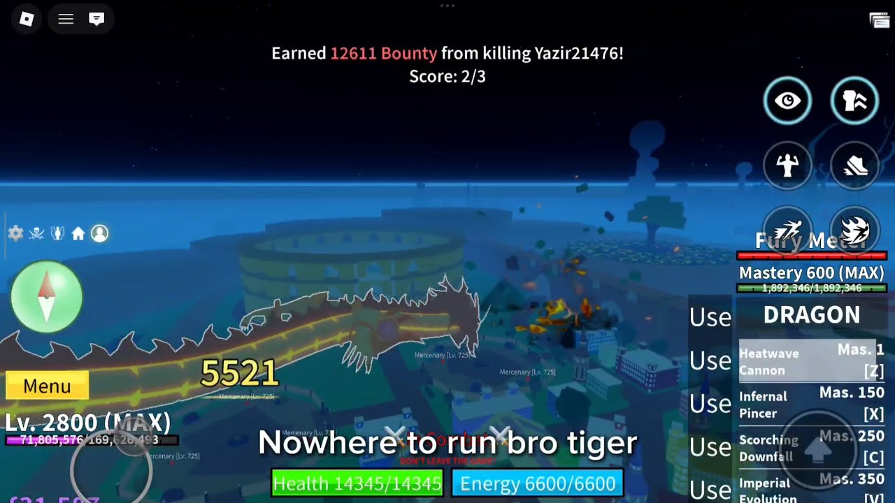 NOOB DRAGON SPAMMER BOUNTY HUNTING in SECOND SEA BLOX FRUIT