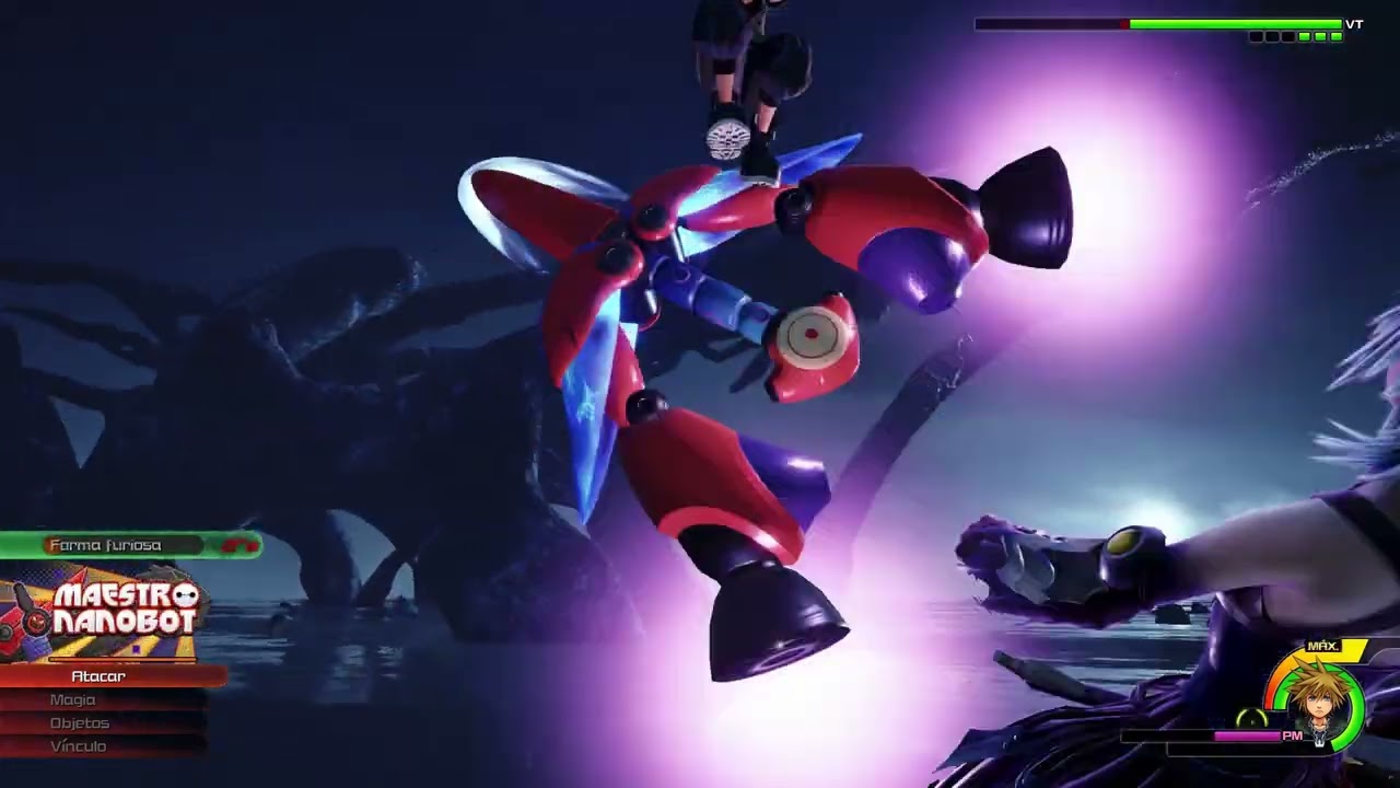Matando a la elfa del KH3 mientras veo al @lynxreviewer