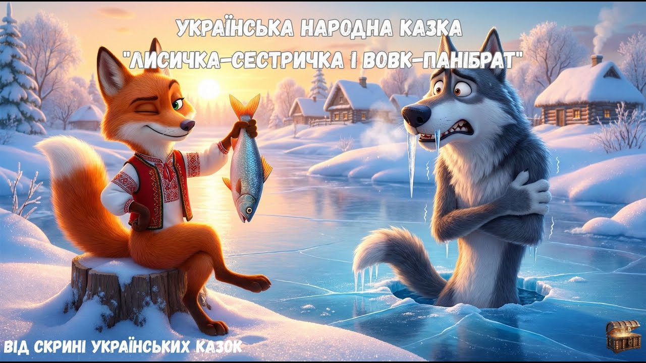 Лисичка-сестричка и волк. Народная сказка!