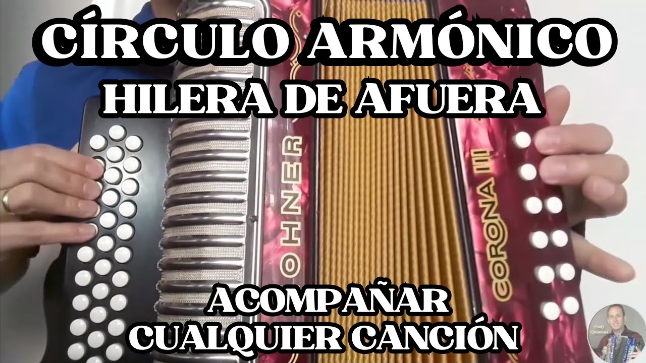 Circulo armónico hilera de afuera para acompañar cualquier canción 