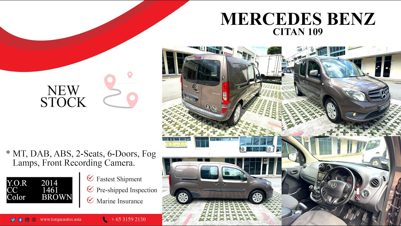 2014 MERCEDES BENZ CITAN 109 CDI 1.5L - GBD1061Y - Torque Autos