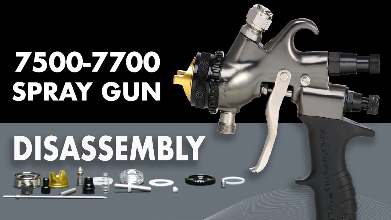7500 7700 Spray Gun Disassembly