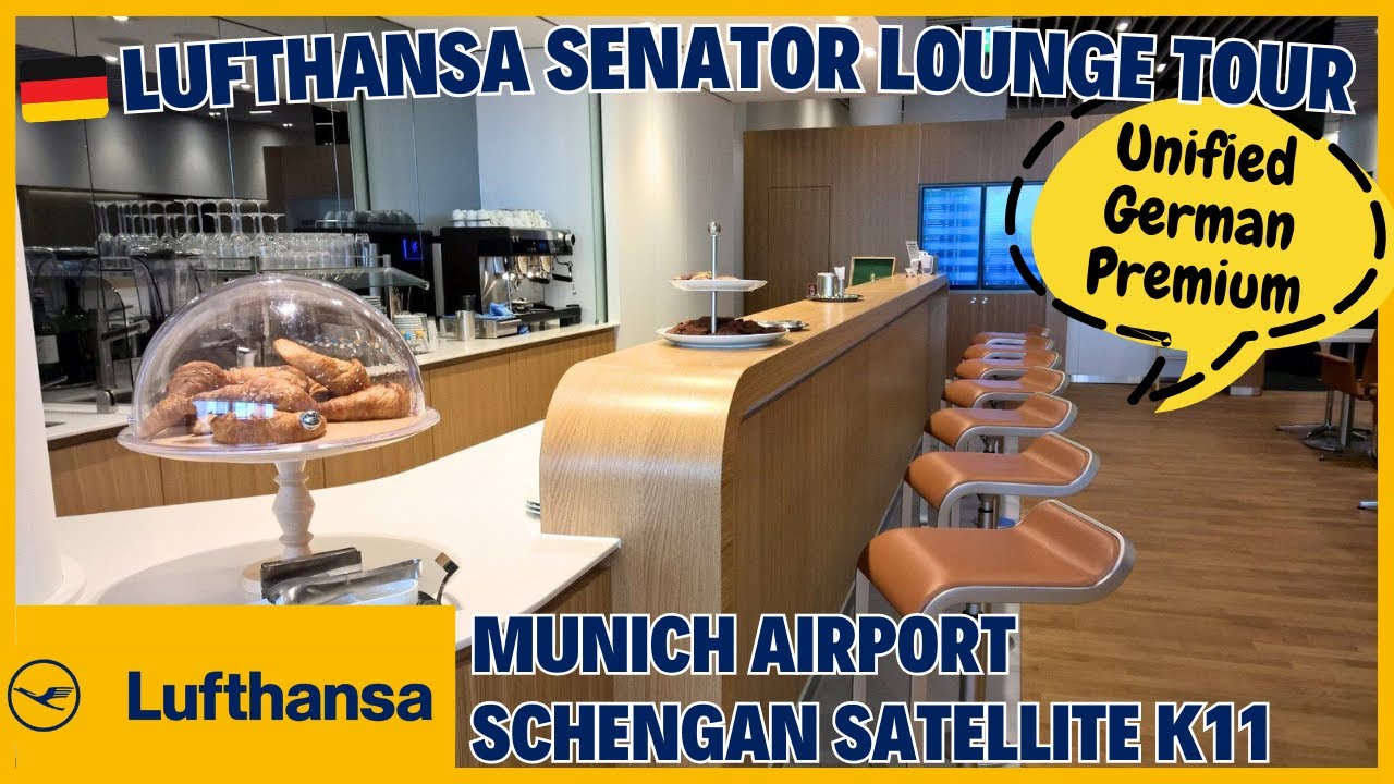 🇩🇪 Lufthansa Senator Lounge Munich Airport Schengen Zone Bus Gate K11 Full Report Star Alliance Gold