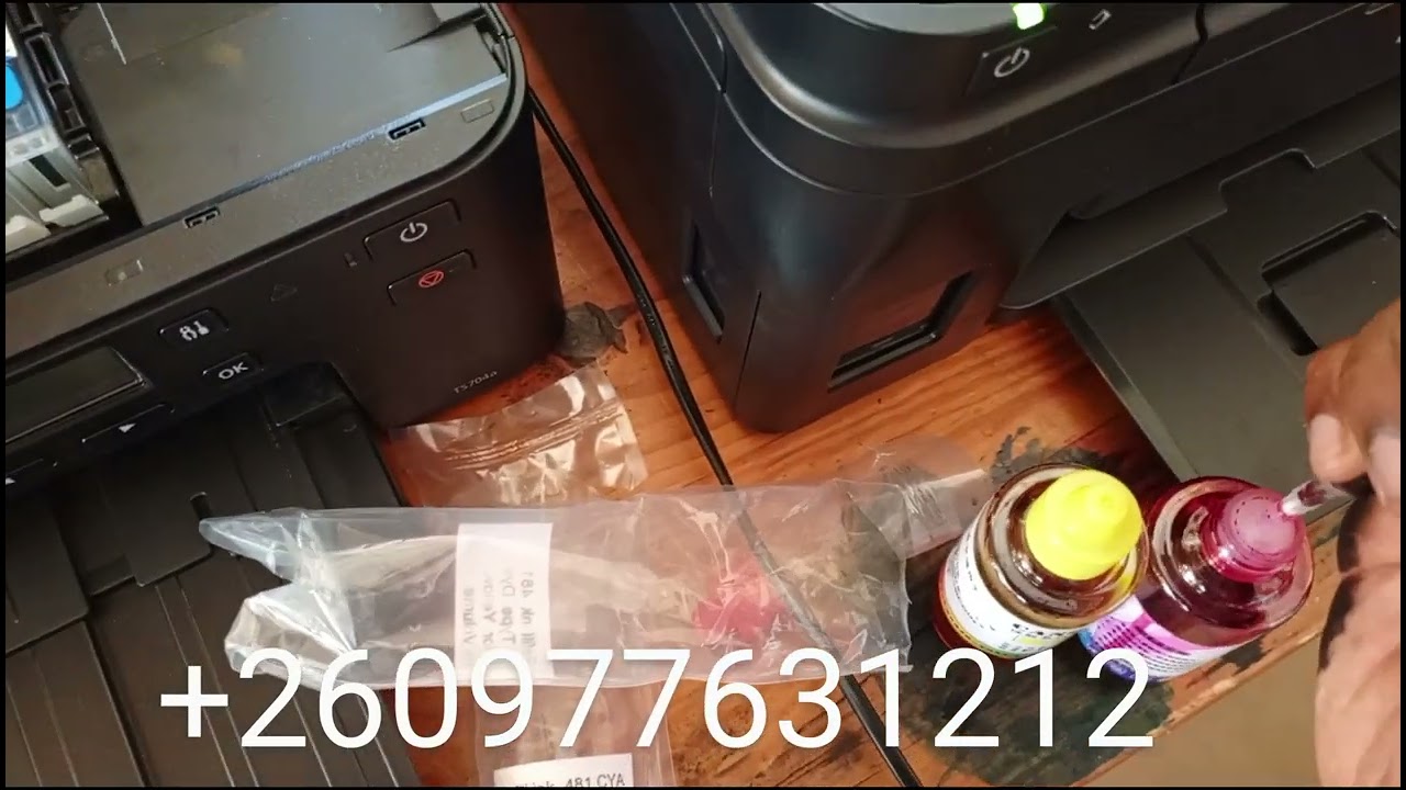 How to refill the canon TS704A printer, 480/481 refillable ink tanks #canon #inktankprinter
