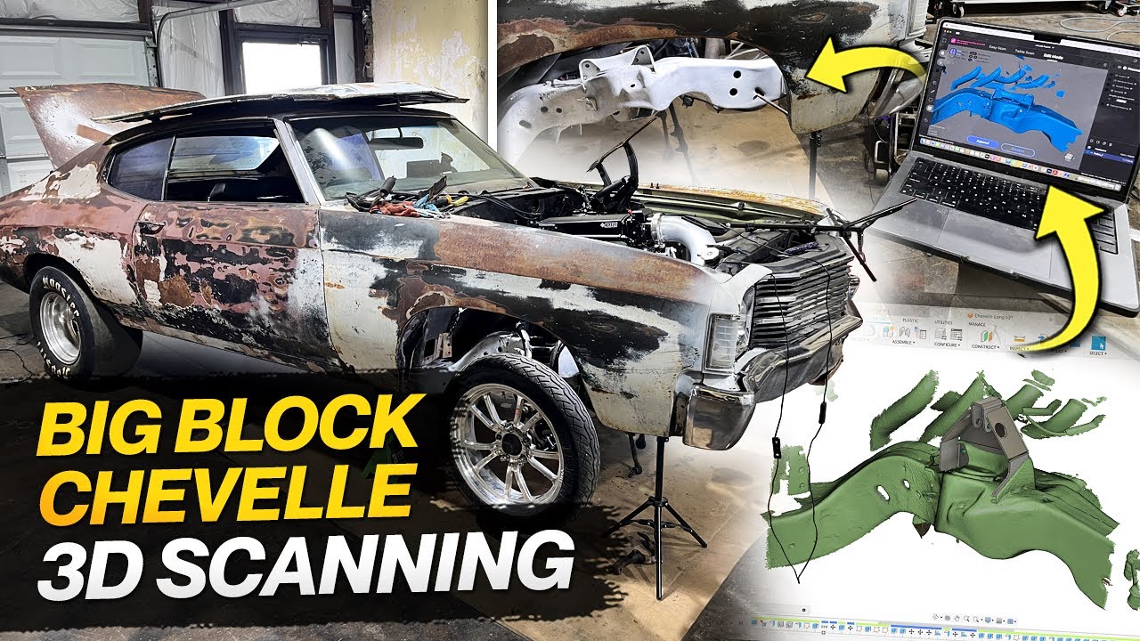3D Scanning Big Block Chevelle Frame For Suspension Design & Fab!