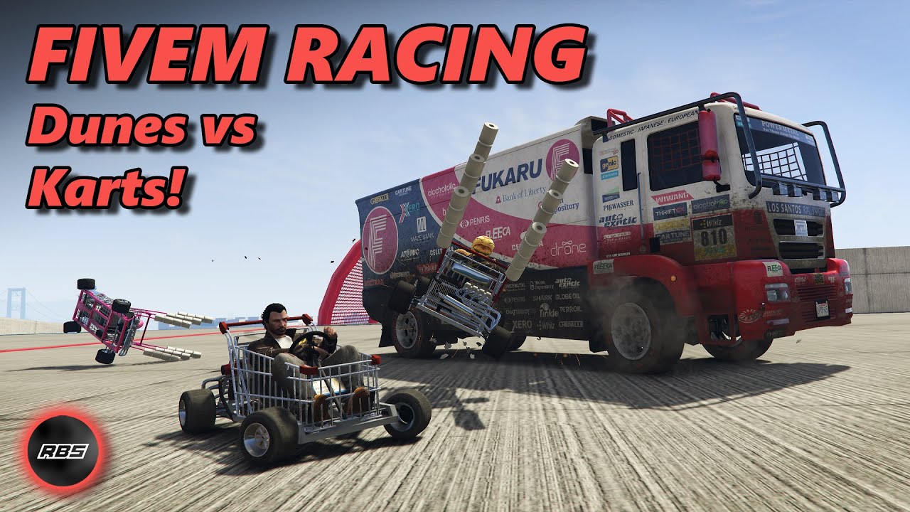 Dune vs Go-Kart Chaos! - GTA FiveM Racing