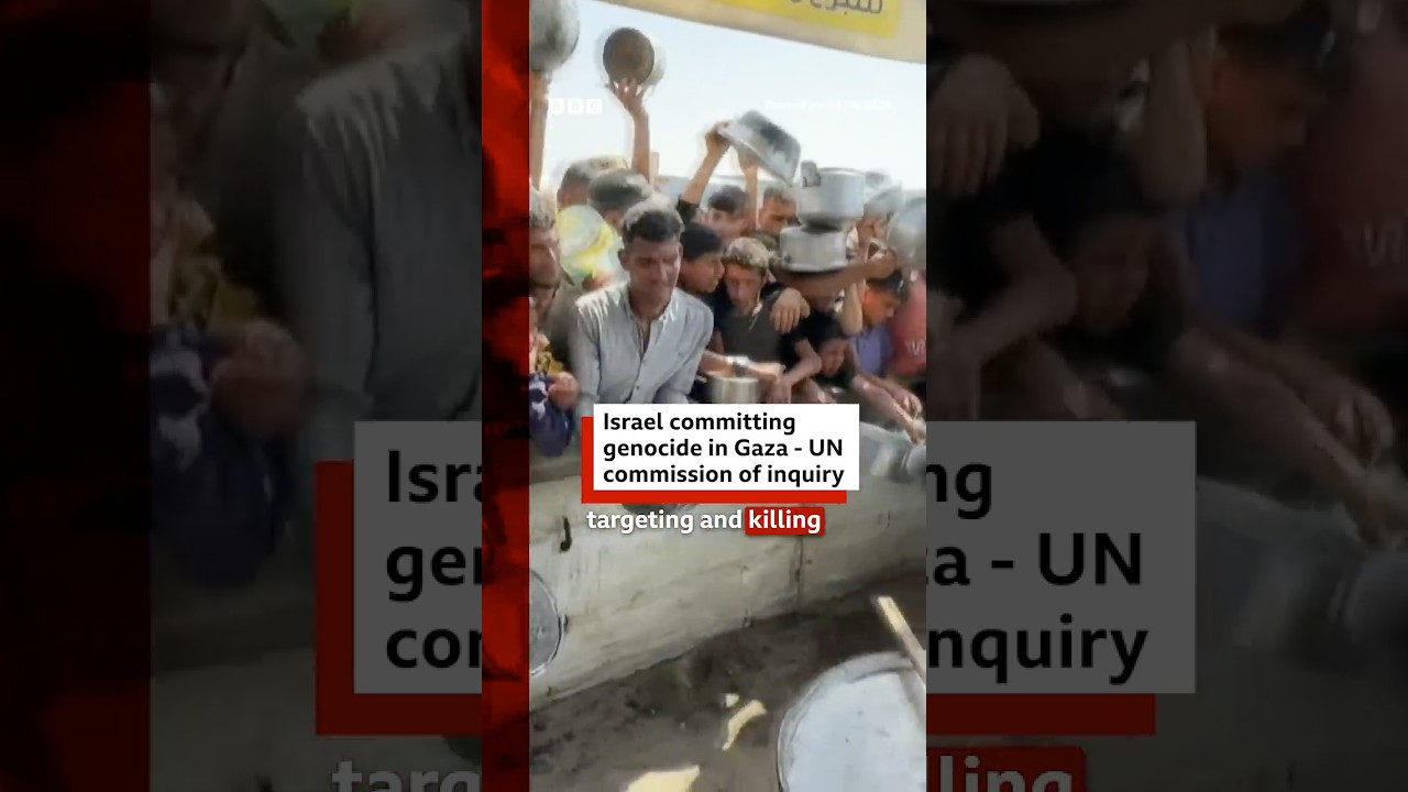 UN commission of inquiry: Israel committing genocide in Gaza. #Israel #Gaza #BBCNews