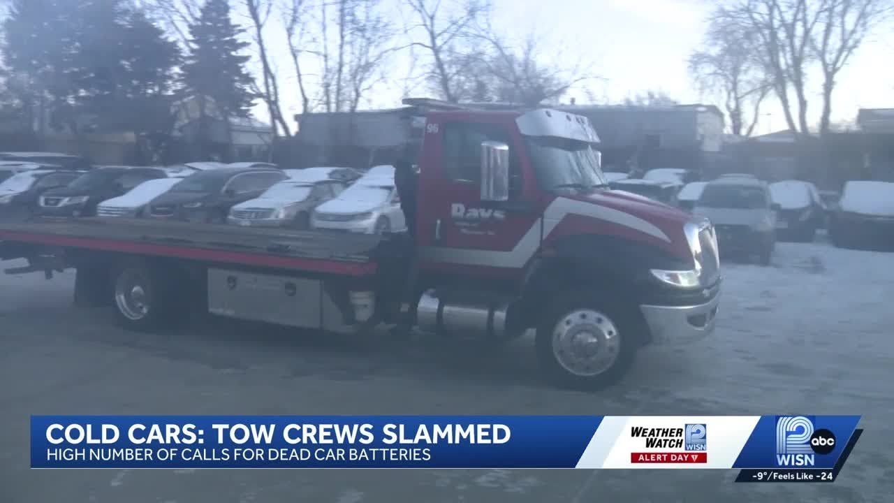 Milwaukee tow service overwhelmed by surge in calls during extreme cold