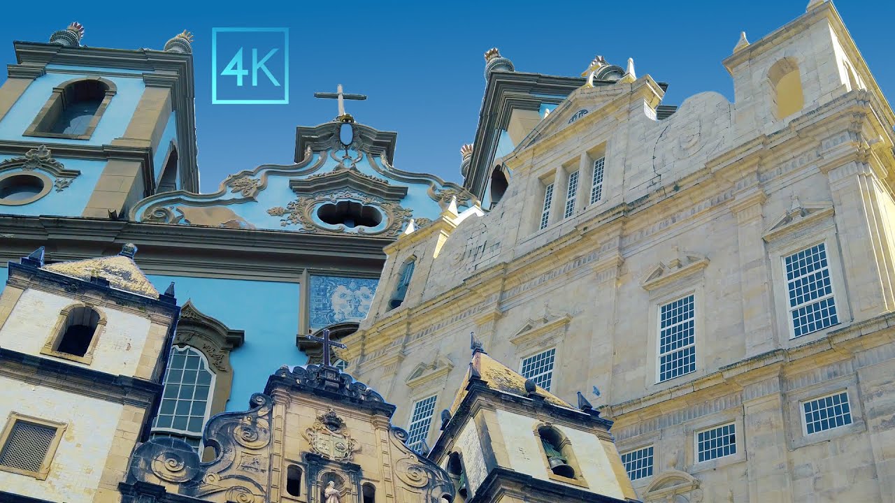 IGREJAS DO CENTRO HISTÓRICO DE SALVADOR. PARTE 01. 4k Experiência.