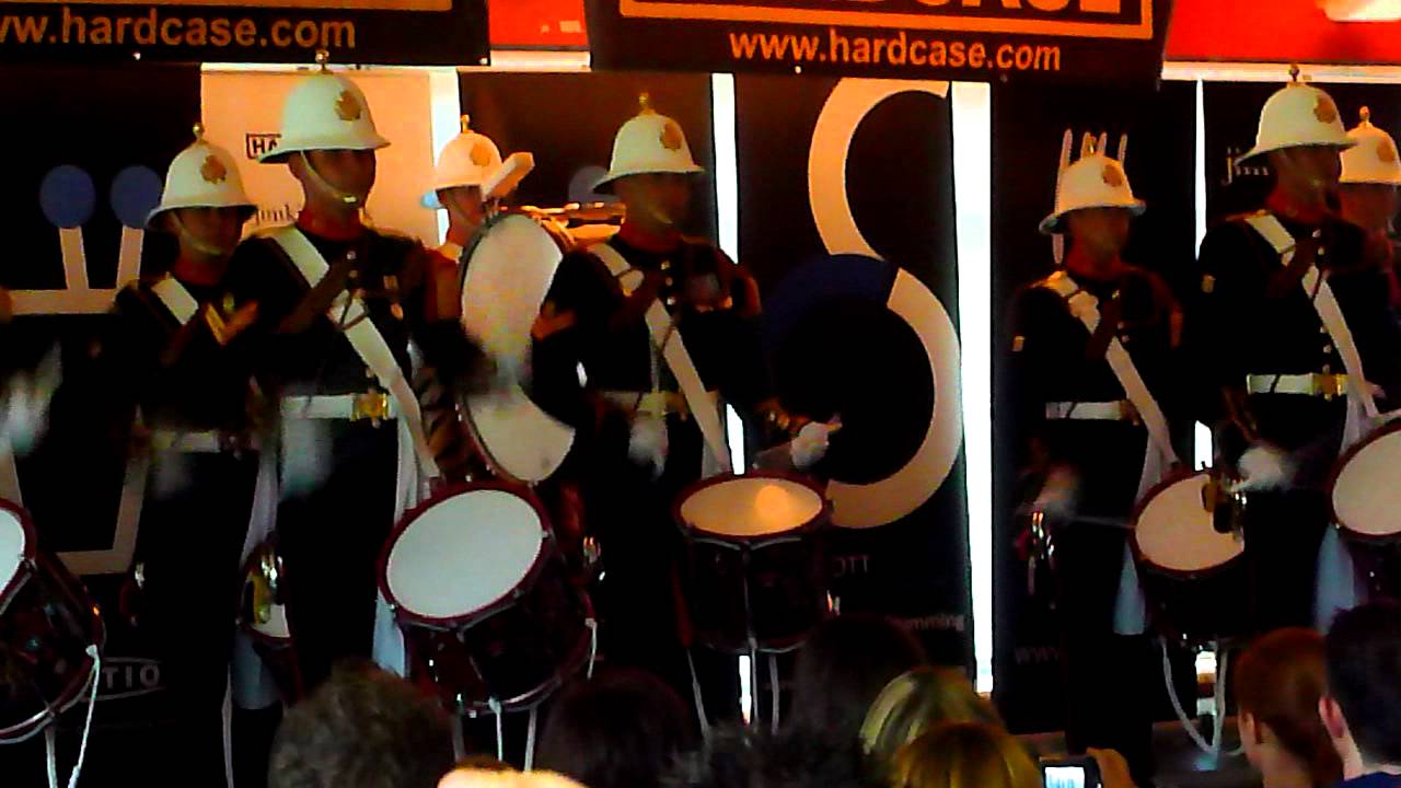 Royal Marine Drum Corps in Glasgow 2011