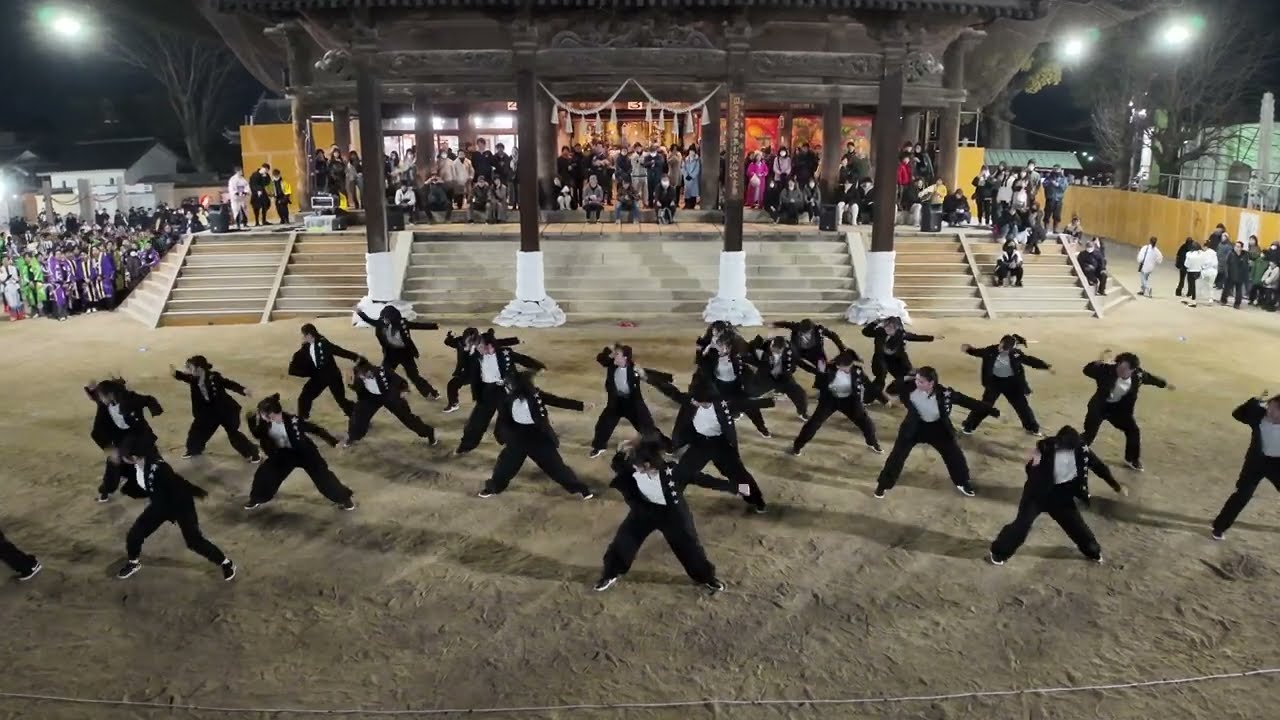 🍑学芸館高校ダンス部　アーティスト　西大寺会陽2025年奉納演舞