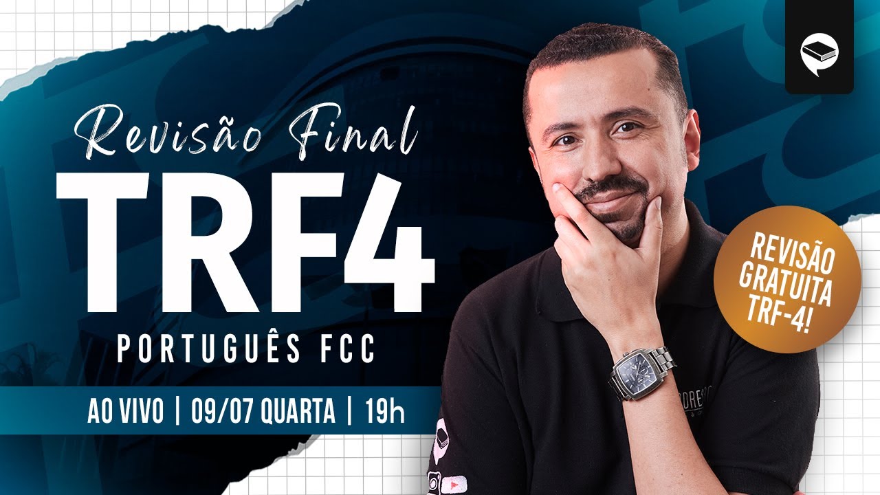 Concurso TRF4 - 2025 | Revisão de Língua Portuguesa | Banca FCC