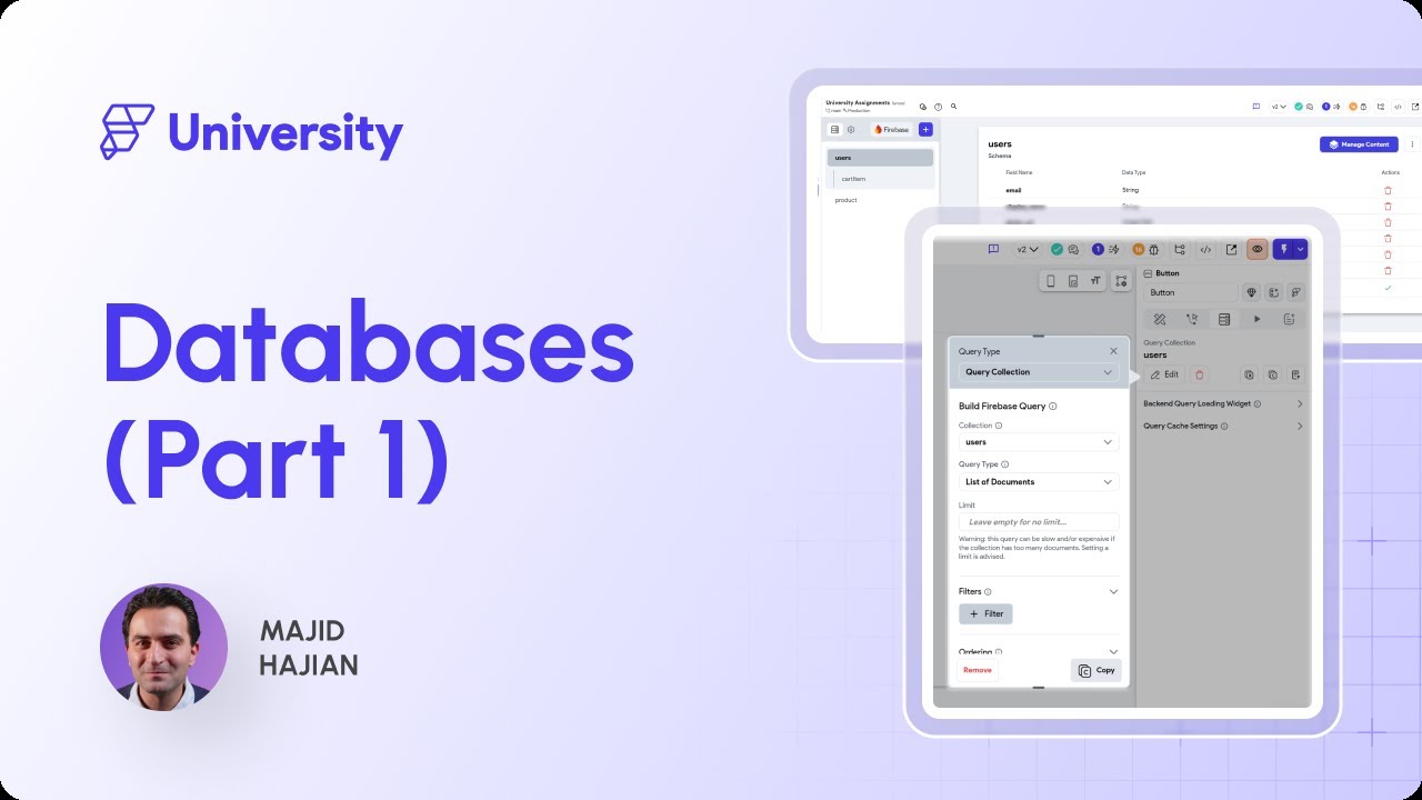 16. Databases Part 1: Firestore | FlutterFlow University Expert Training