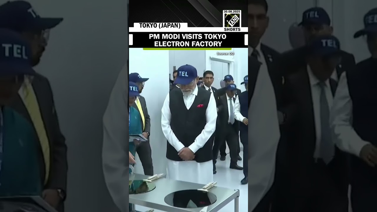 Pm modi visit tokyo electron factory🇮🇳