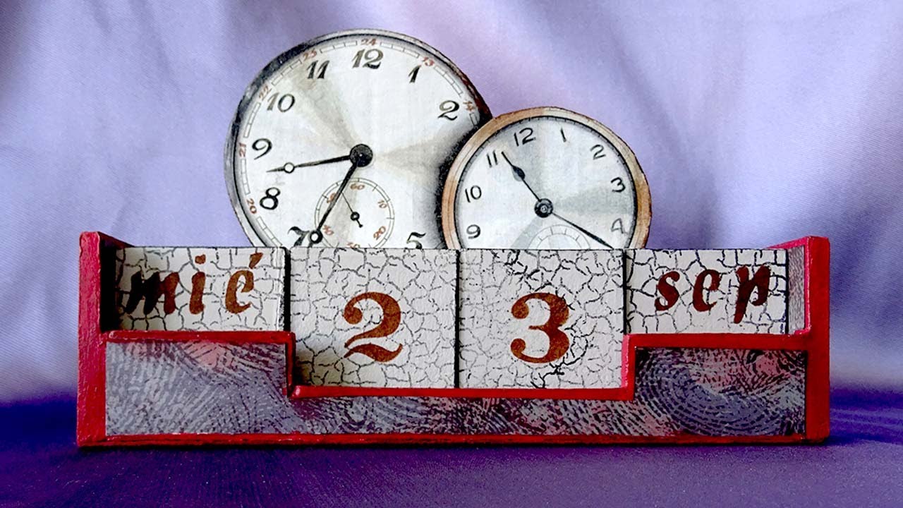 CALENDARIO 📅 perpetuo con un toque DISTINTO 🕰 | RECICLAMOS CARTÓN