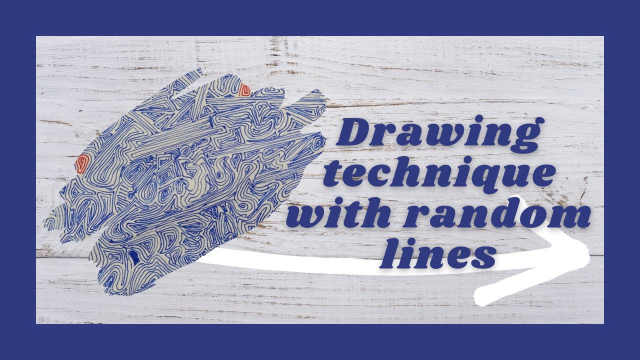 Drawing technique with random lines