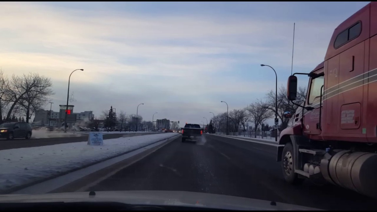 #Lloydminster Drive to #Sobeys through #Highway16 or #YellowHeadHighway. #Canada