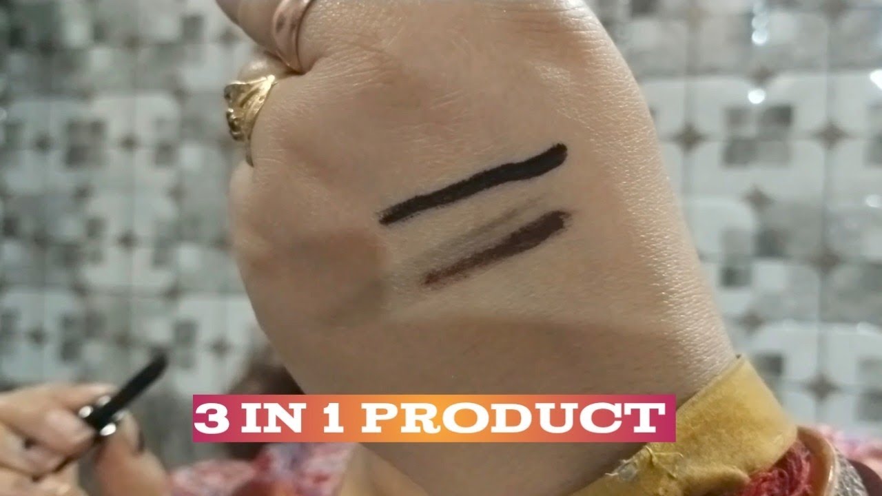 Eyeliner + Kajal + Brow Filler in 1Jar - 3D Kajal Gel #aeget #@Hem_kaya 