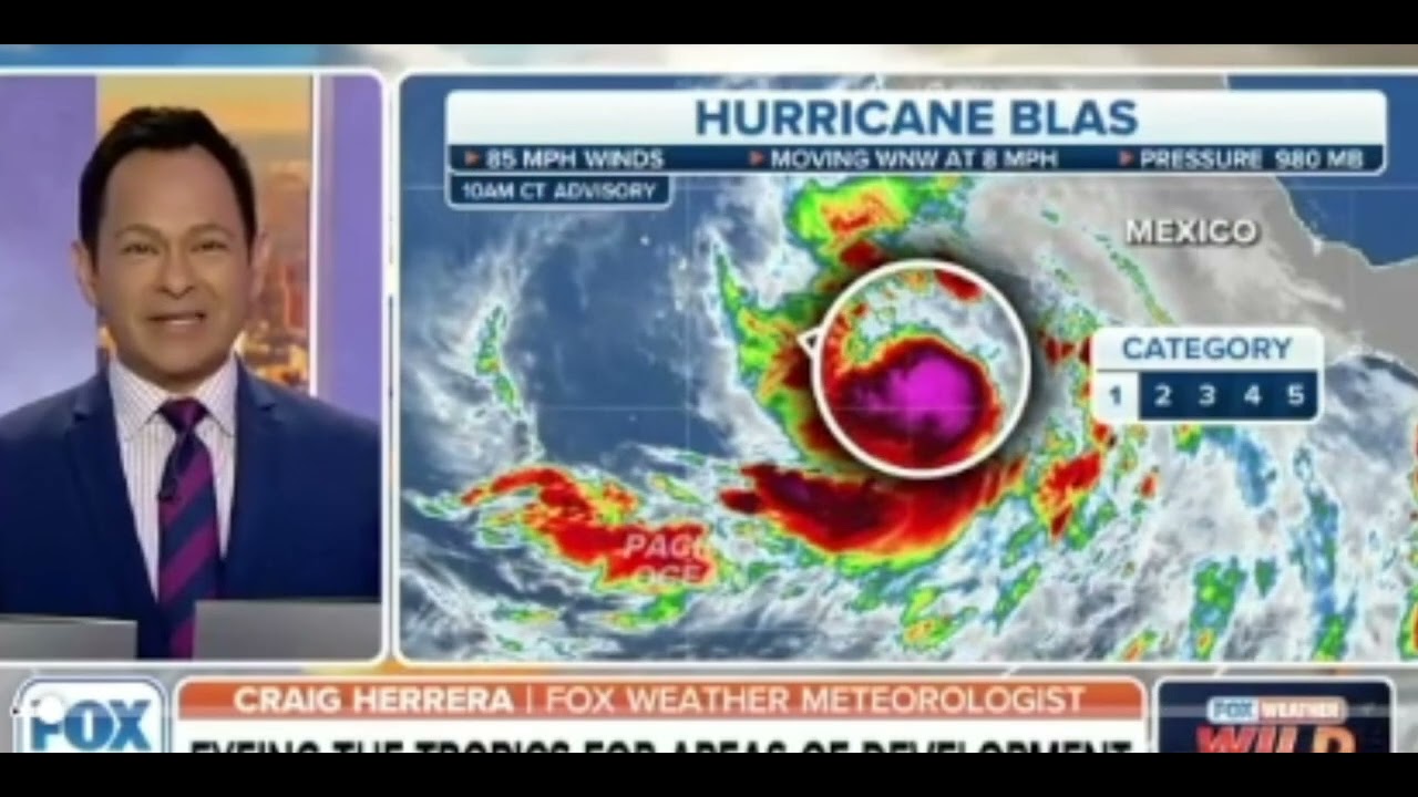 TTT#3 | Hurricane Blas Update, new predicted tracks