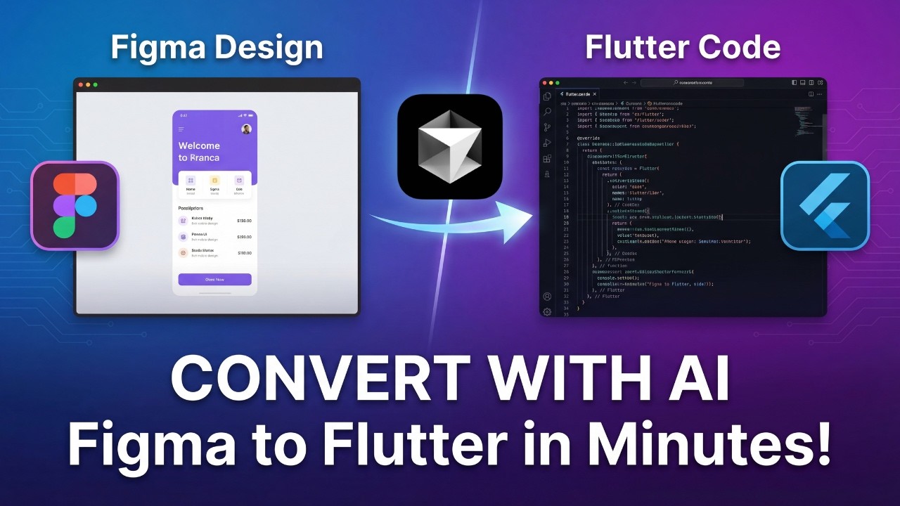Convert Figma Design to Flutter Code Using Cursor AI | Figma to Code