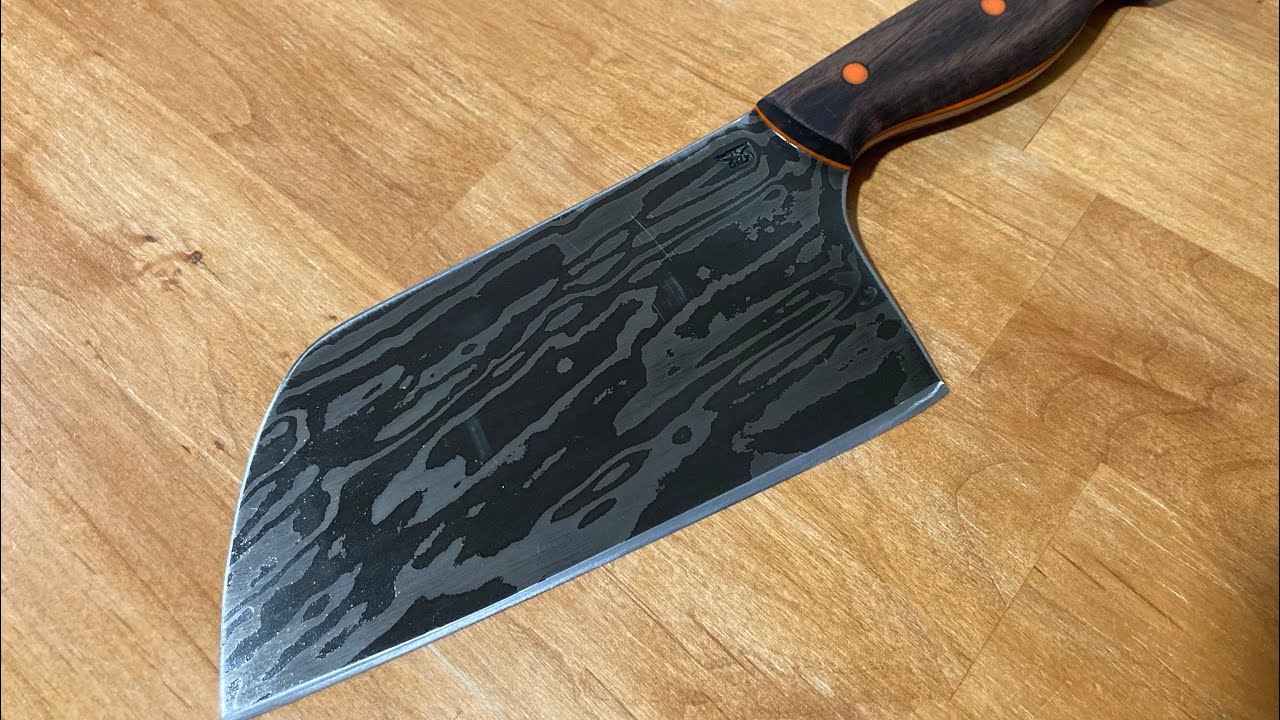 Making a Damascus Serbian Chef Knife