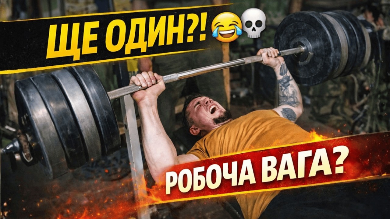 Жим лежачи: робоча вага чи останній підхід? 😅💀