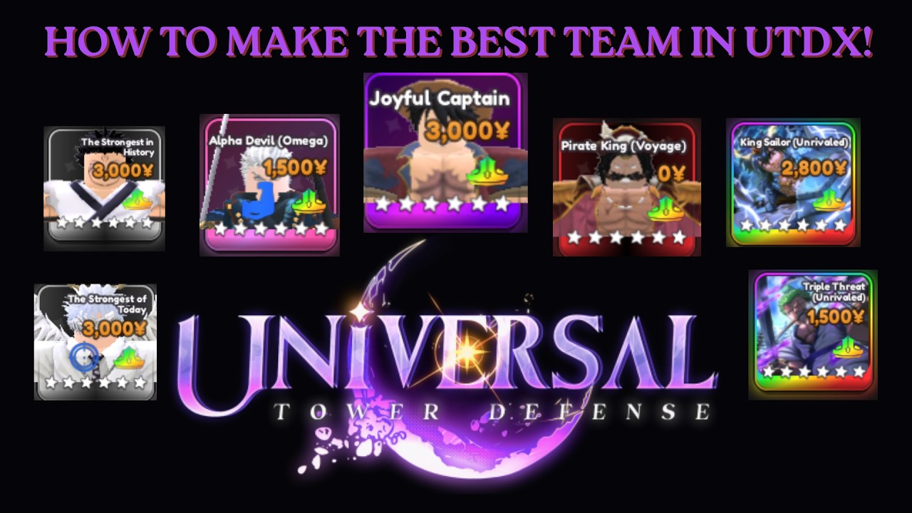 HOW TO MAKE THE *BEST TEAM* in UTDX! THE ONLY TEAM GUIDE YOU WILL EVER NEED! Universal Tower Defense