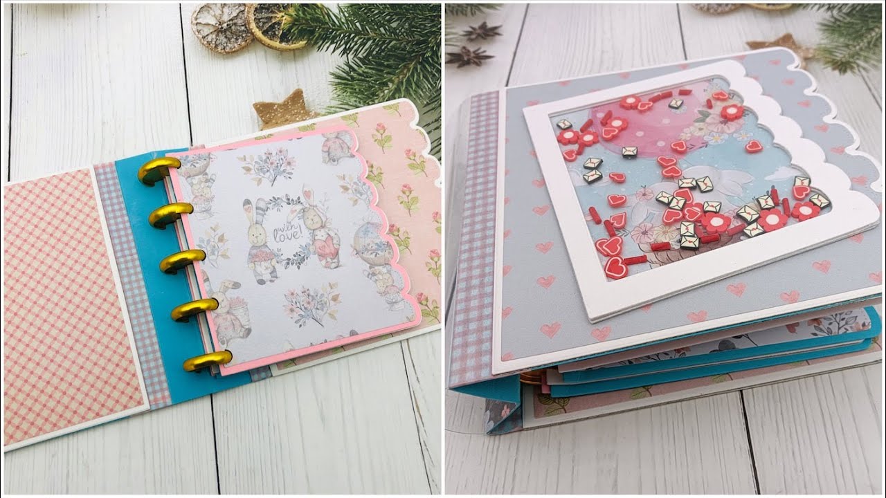 Use Nesting Frame Dies & Mushroom Rings to Make Planners / Mini Album - #Alinacutle®