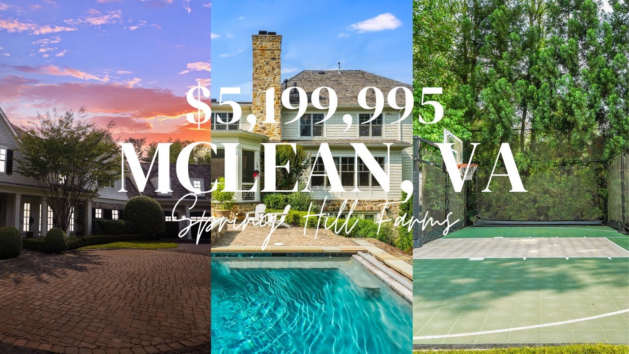 For Sale $5,199,995 in Mclean, VA 8119 Spring Hill Farm Dr, McLean, VA 22102 in Spring Hill Farms