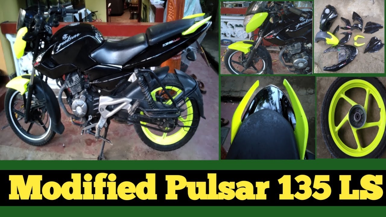 how to modified pulsar 135 bike (complete guide) / modified custom painting a motorcycle at home