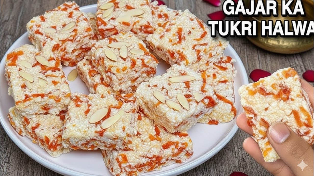 New Style Gajar Ka Halwa Recipe | Gajar Ka Tukri Halwa Recipe | Gajar Ki Barfi Recipe