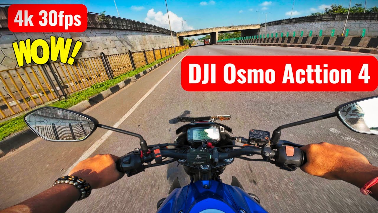 DJI Osmo Action 4 video quality || DJI Osmo footage in 4K