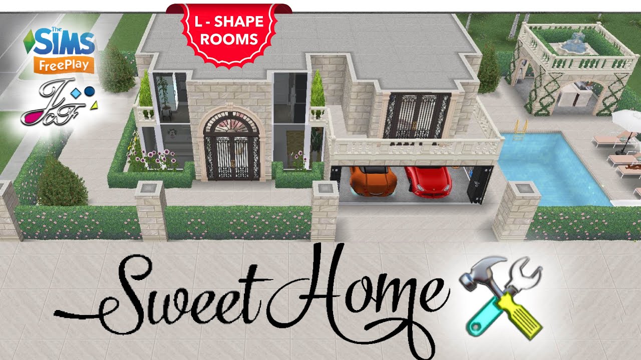 Sims FreePlay 🏰| L - SHAPED ROOMS + 1x1 PILLARS  | TOUR & LIVE BUILD 🚧🛠 By Joy