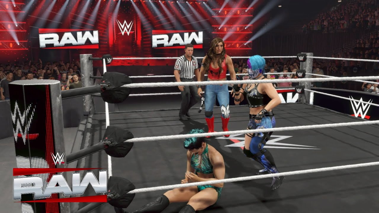 WWE 2K25 RAW - ELIMINATION CHAMBER QUALIFYNG MATCH - RAQUEL VS ASUKA VS LYRA VALKYRIA