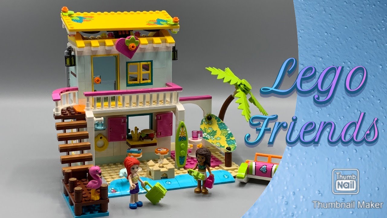 Lego Friends - 41428 Beach House - Strandhaus mit Tretboot - Stop Motion - Zeitraffer - Speedbuild