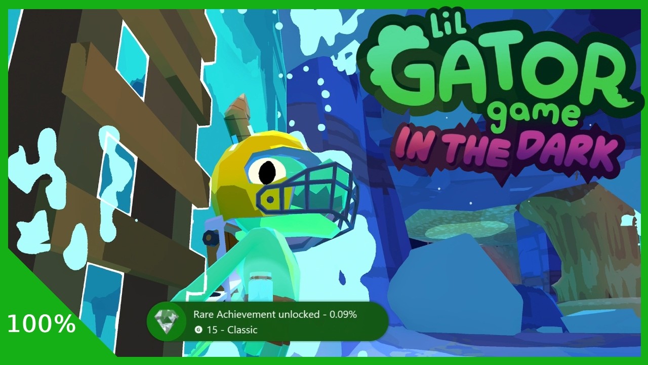 DLC IN THE DARK! | Lil Gator Game | 100% All Achievements | Xbox Series X