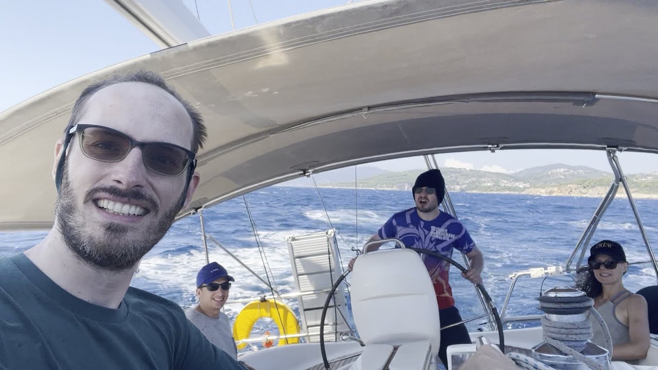 Sailing in the Sporades - how not to catch a fish