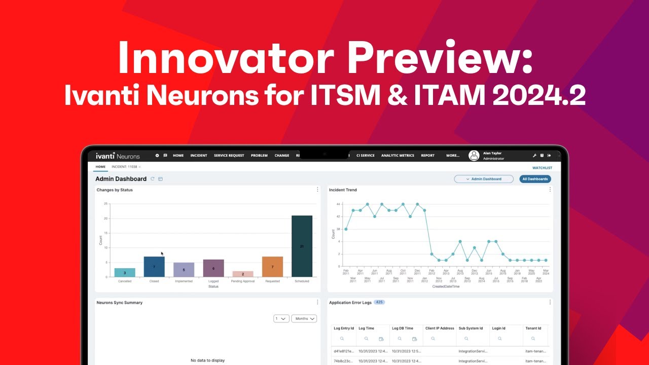 Innovator Preview: Ivanti Neurons for ITSM & ITAM 2024.2 #itsm #itam