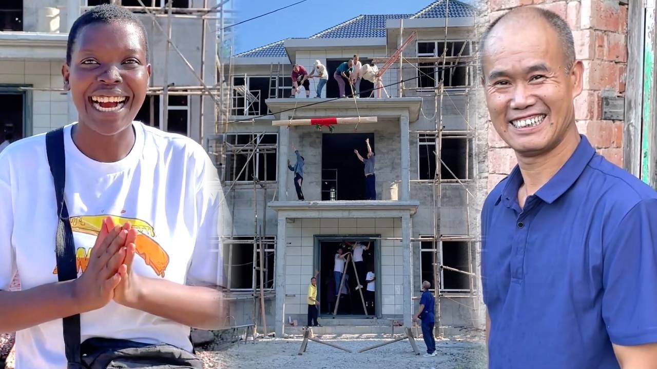 Our new house is finally having the beam-raising! We've been waiting for months for this day