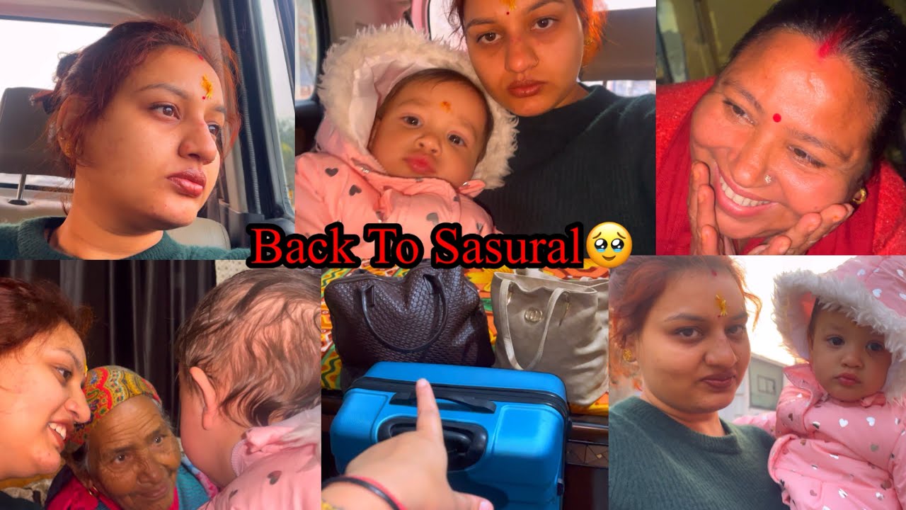 Mayke Se Sasural Tak Ke Safar Mai Mix Emotion Hote Hai🥹😢ll Saasbahuvlog ll Foodie Gd ll