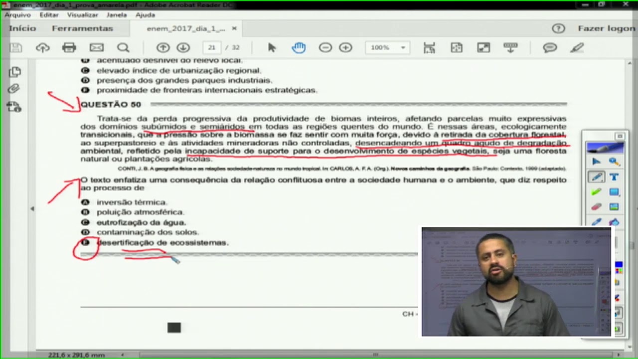 Correção ENEM 2017 - Geografia