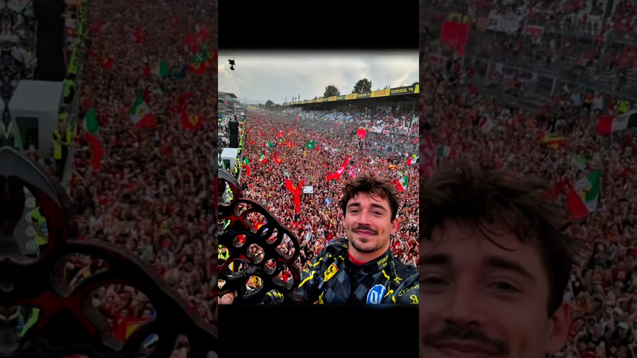 The crowd went crazy for Leclerc 🤯🔥🥶