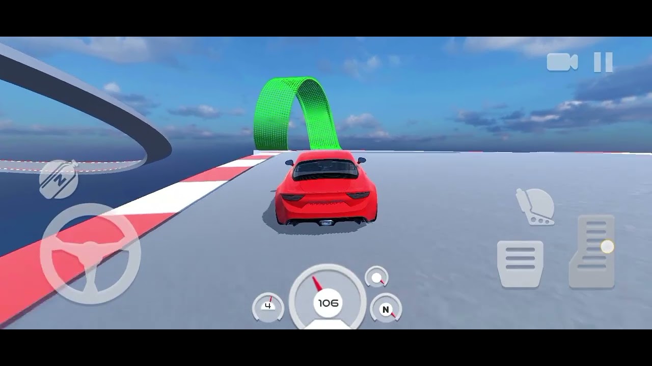 Car mega stunt race parkour stunt race #viral #viralshorts #ytshorts #gaming 