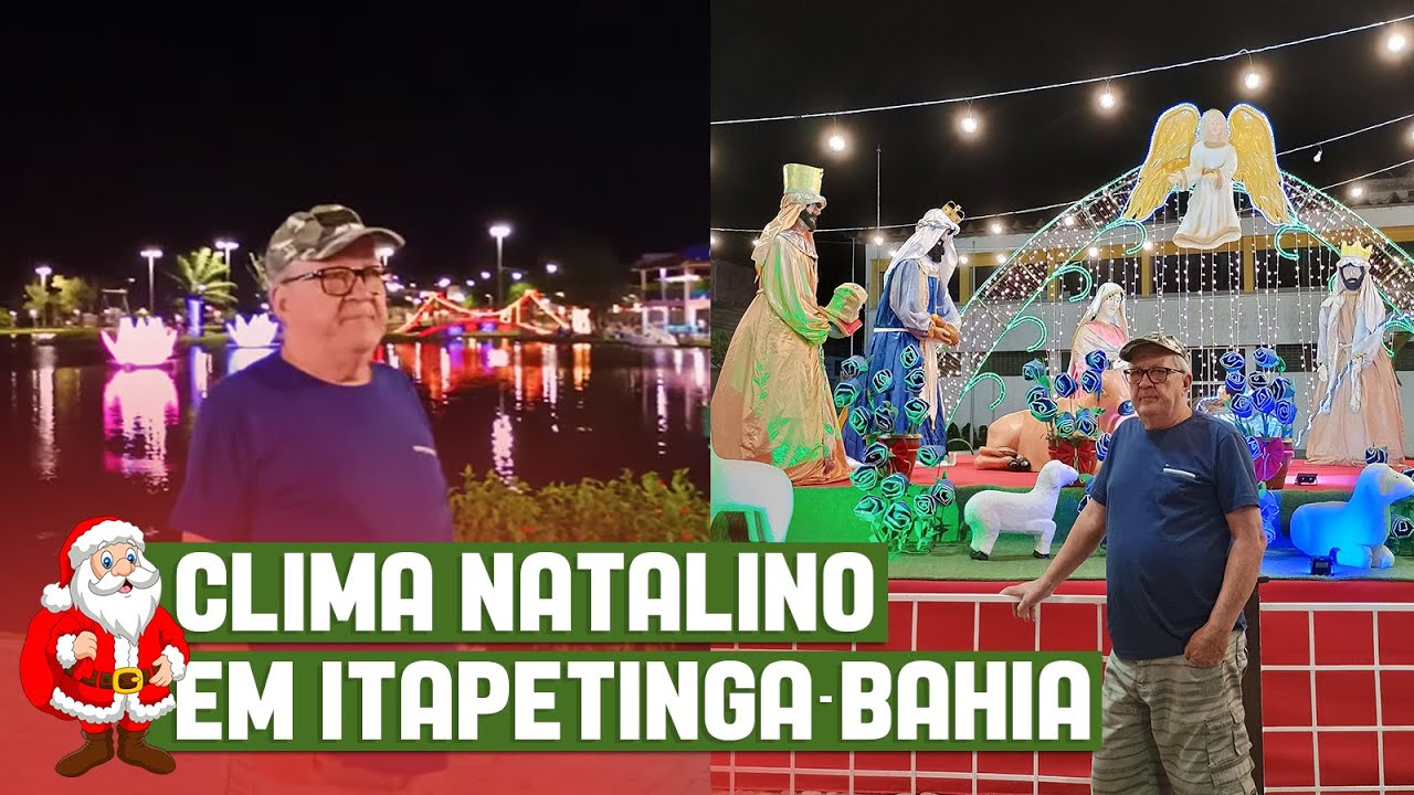 DECORAÇÃO DE NATAL DO PARQUE DA LAGOA E DA PRAÇA DAIRY VALLEY (PRAÇA DO BOI) EM ITAPETINGA