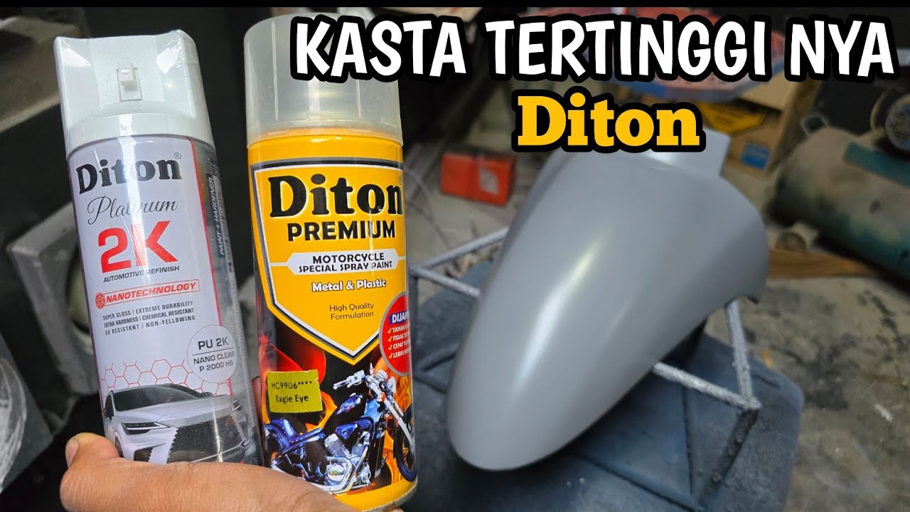 VARIAN TERATAS DARI DITON PREMIUM, Seperti apa hasil ahir nya ? Repaint bodi motor cat aerosol