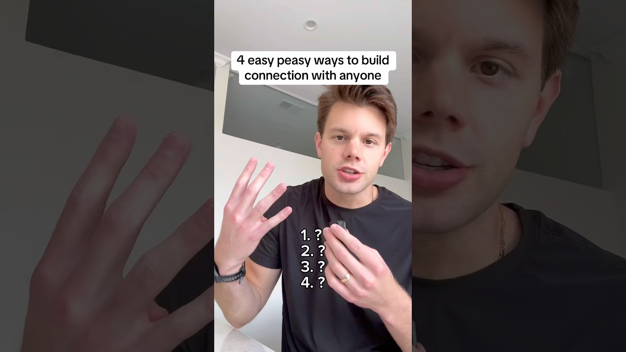 4 easy peasy ways to build connection with anyone #humanconnection #andrewgodwin