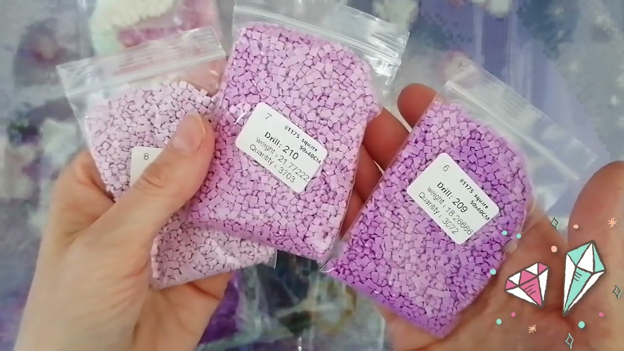 Diamond Painting 💎 43. Unboxing 🎁 1. #anloradelux 💜🦢🦢  🦌🐇