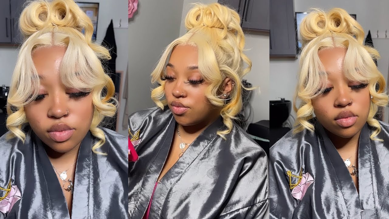 MESSY FRONTAL WIG UPDO | 613 PIN UP | LUXSHAREE