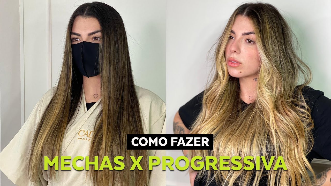 Como Fazer Mechas em Cabelos com Progressiva