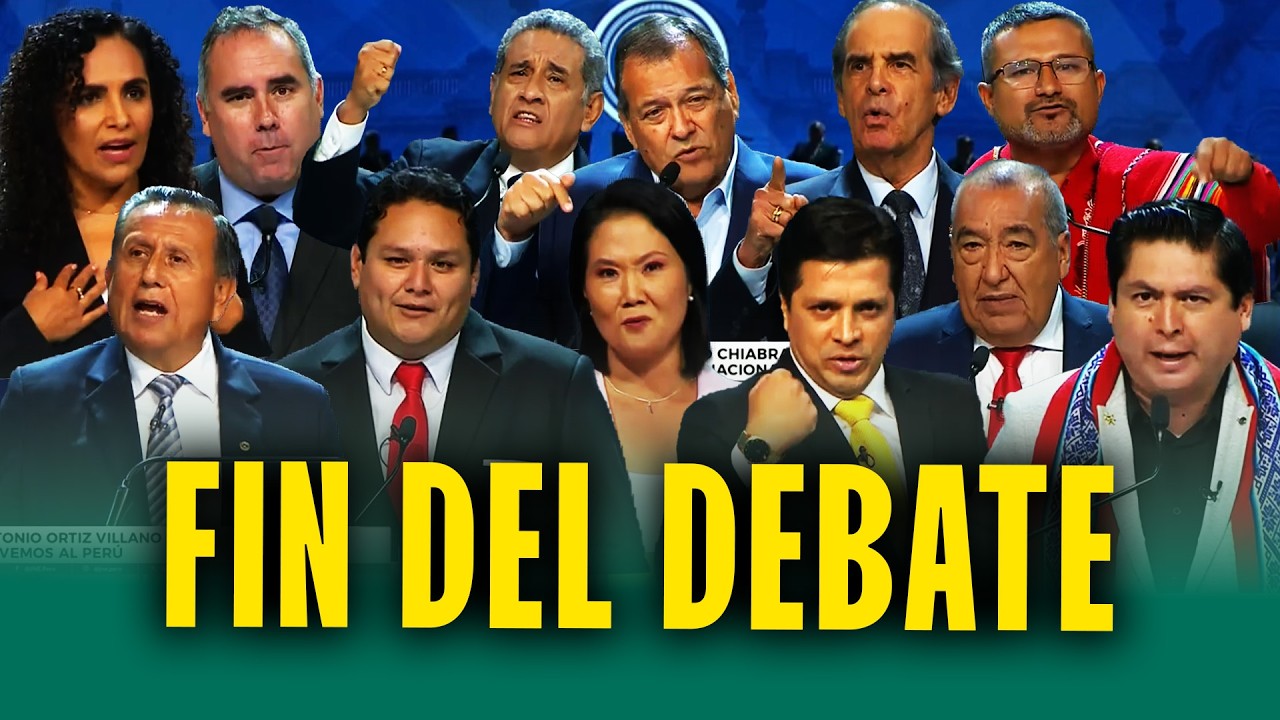 Debate presidencial: Mensajes de cierre de candidatos en la fecha 3